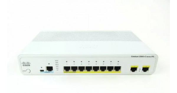 Cisco WS C2960CPD 8PT L Catalyst 2960 C Pd Pse Switch 8fe PoE 2x1g LAN Base