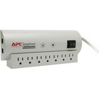 Professional SurgeArrest 7-Outlets $75k RT Angle 1760j 120V RJ11