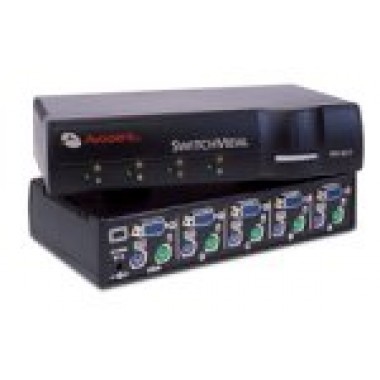 4-Port PS2 Ser Cybex Switchview KVM for PC without Cables