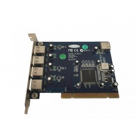 PCI PC Card, USB BUS HUB 5 Port 4 External USB / 1 Internal USB