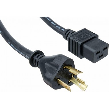 15-Foot 220V / 20A Twist Lock AC Power Cable