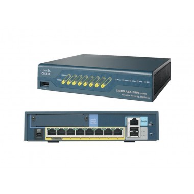 ASA 5505 Security Appliance + Software U/L Users HA DES Network Security/Firewall