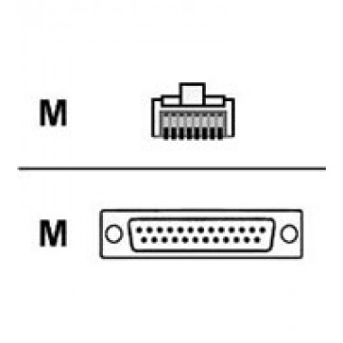 RJ45 to DB25 Modem Adapter Network