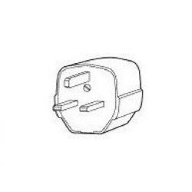 Standard Power Cord UK 3 Rectangle Prongs