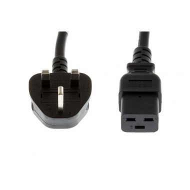 Standard Power Cord BS-1363 to IEC-C19 - UK, 3rd Party Compatible