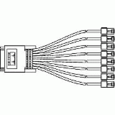 High Density 8-Port ASYNC Cable with DB-25 Modem Connect Spare Network Accessory Kit