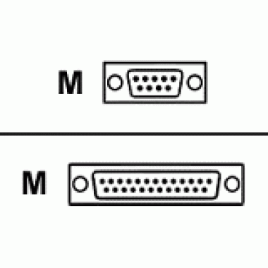 Modem Adapter DB9M & DB25M Network Cable