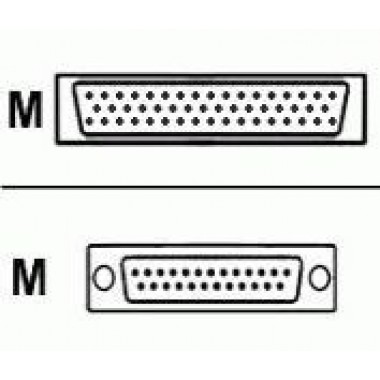 RS-530 Cable, DTE, Male, 10 Foot Serial