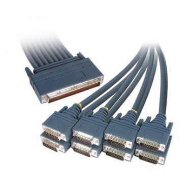 8 Lead Octal Cable to 8 Male X.21 Serial DTE