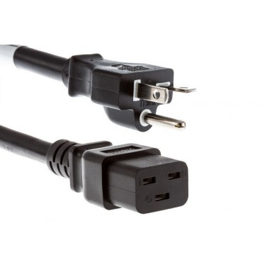 Power Cable NEMA 5-15 to IEC-C19 US Standard Cord