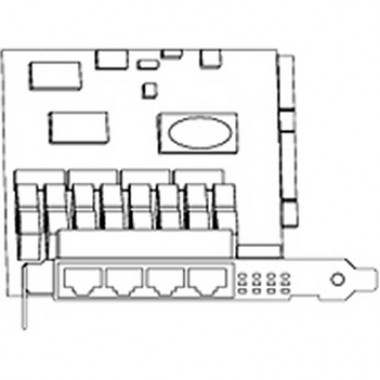 4-Port Gigabit Ethernet PCIe Card RJ-45 for Double Wide Ucs-e Series