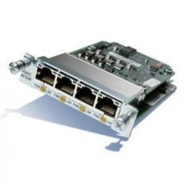 4-Port Ethernet Switch HWIC with Power Over Ethernet