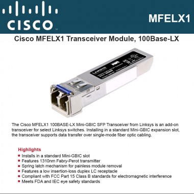 100Base-LX Mini-GBIC SFP Transceiver