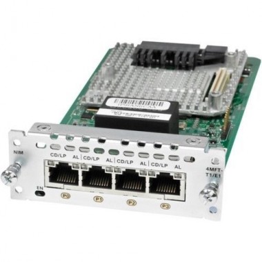 4-Port Multiflex Trunk Voice/Clear-Channel Data T1/E1 Module