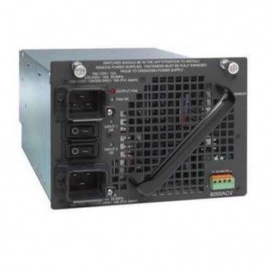 Catalyst 4500 6000W AC-Dual Input P/S Data + PoE Redundant Power Supply