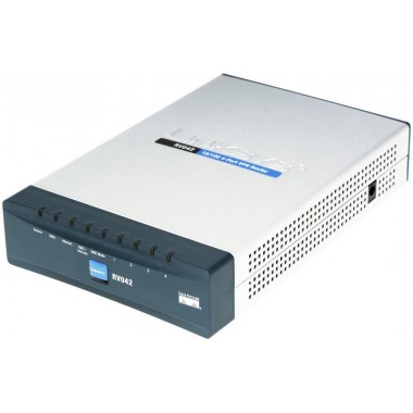 4-Port VPN Firewall Dual WAN Router and Power Supply