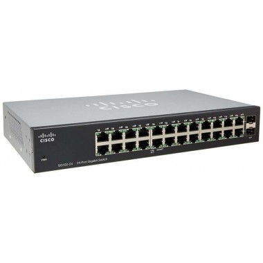 Compact 24-Port Gigabit Switch with 2 Combo Mini-GBIC Ports