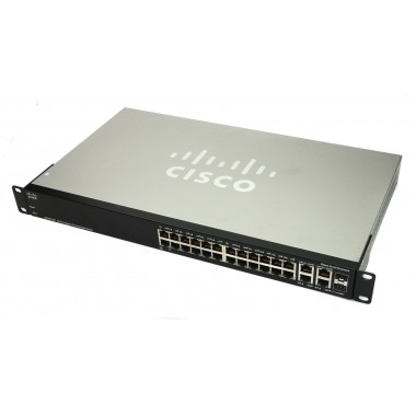 SG300-28P 26-10/100/1000, PoE, 2-Mini-GB Managed Ethernet Switch