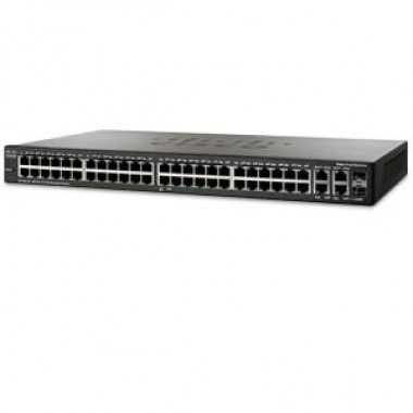 SF300-48 48-Port 10/100, 2-Port 10/100/1000-Combo Mini-GBIC PT Ethernet Switch