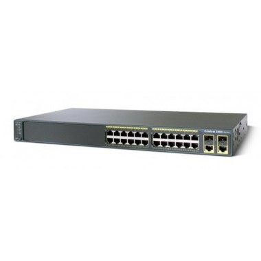 Catalyst 2960 24 10/100 + 2 Dual Purpose Uplinks LAN-Base Image Ethernet Switch