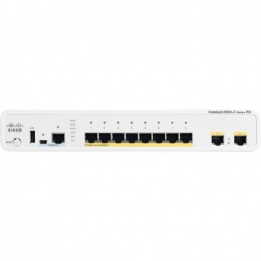 Catalyst 2960-C Compact Ethernet Switch 8GbE 2x Dual Uplink LAN Base