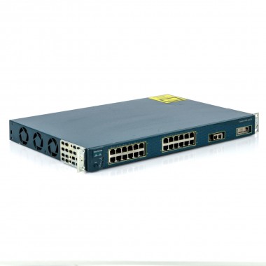 Catalyst 3524 XL, 24-Port 10/100Base-TX Switch, (2) GBIC Slots, Enterprise Edition