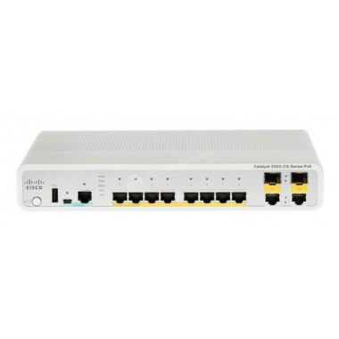 Catalyst WS-C3560C Compact Switch 8GbE PoE+ 2x Dual Uplink IP Base