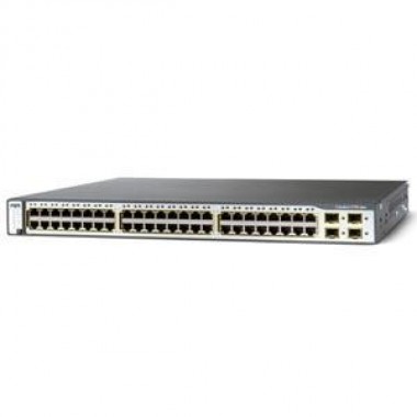 24 Port Catalyst Switch (3750 / 3750V2 Series) - 24 x 10/100 Ports - 2 x SFP Ports - Standard Image