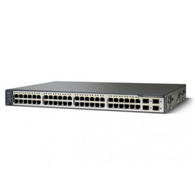 Catalyst 3750v2 48-Port 10/100 PoE Stackable Ethernet Switch + 4 SFP Enhanced Image