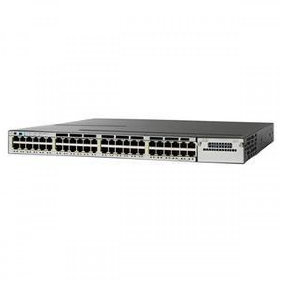 Cisco WS-C3750X-48T-S CAT3750X 48-Port Data IP-Base Layer 3 Ethernet Switch