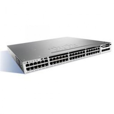 Catalyst 3850 Ethernet Switch - 48 Ports - Manageable - 48 x RJ-45 - Stack Port - 1 x Expansion Slots - 10/100/1000Base-T - Rack-mountable