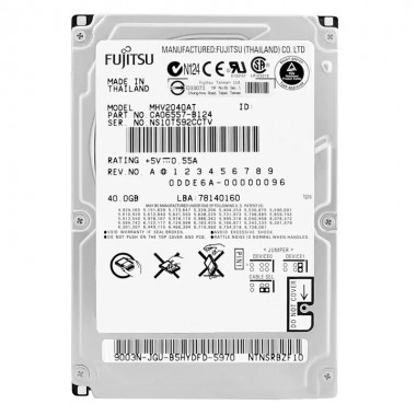 40GB 4200RPM 2.5 IDE Hard Drive