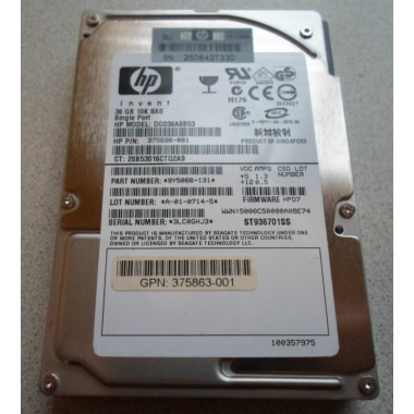 HP 36 GB 10k SAS HD