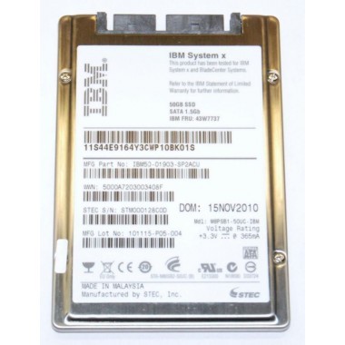 50GB SATA 1.8-Inch NHS SSD Solid State Drive