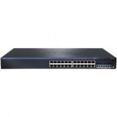 EX2200 24-Port 10/100/1000Base-T Ethernet Switch with PoE+ and Four SFP Gigabit Ethernet Uplink Ports