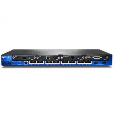 SRX240 Services Gateway with 16 Gigabit Ports - 1 GB RAM, 1 GB flash memory with AC power supply