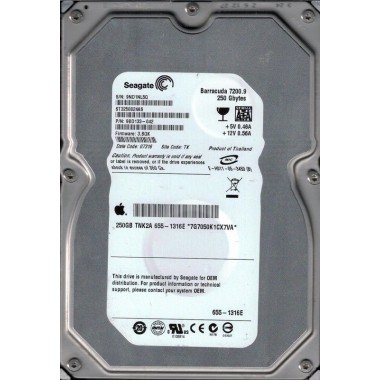 Hard Drive, 250GB SATA 7200 RPM Barracuda