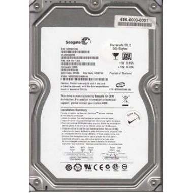 Barracuda ES.2 500 GB, Internal, 7200 RPM, SATA Hard Drive