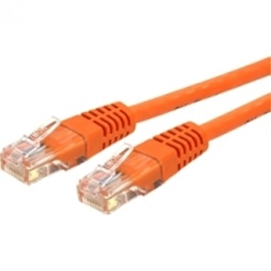 50-Foot Cat6 Orange Molded RJ45 UTP Gigabit Patch Cable Cord