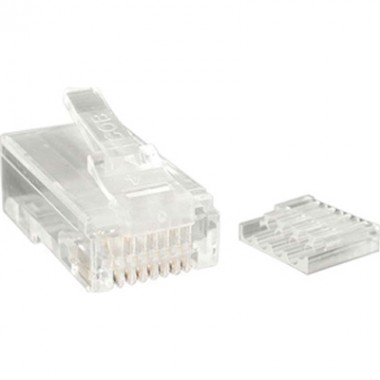 50-Pack RJ45 Stranded Modular Plug Connector Cat6