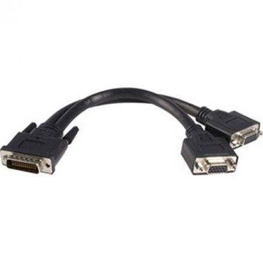 8-Inch Dms 59 to Dual VGA Cable Adapter Dms 59 M to 2xvga F