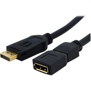 6-Foot M/F Latching Gold Plated Display Port Video Extension Cable