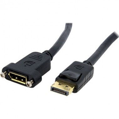 3-Foot Displayport Panel-Mount Digital Video Extension Cable