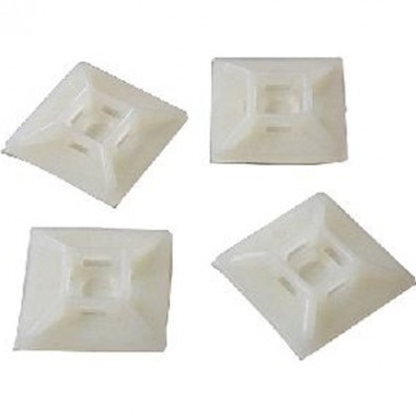 Self-adhesive Cable Tie Mounts - Pkg. of 100