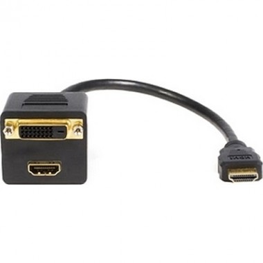 HDMI to HDMI/DVI M/F Splitter Cable