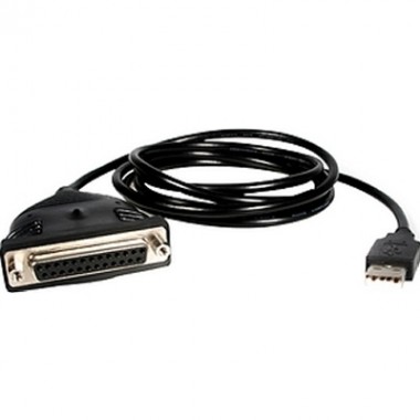 USB to Parallel Adapter Cable DB25-Female to USBa Male