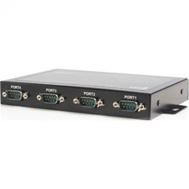 4-Port Wall Mountable USB to Serial Adapter Hub USB to 4x Db9