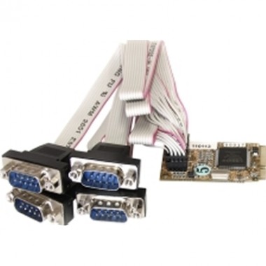 4-Port Ser Mini PCIe RS232 16650 Card