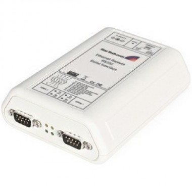 2-Port RS-232 Serial to Ethernet TCP/IP Adapter