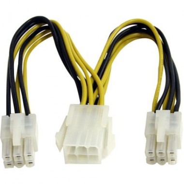 6-Inch PCIe Power Splitter Cable M/F